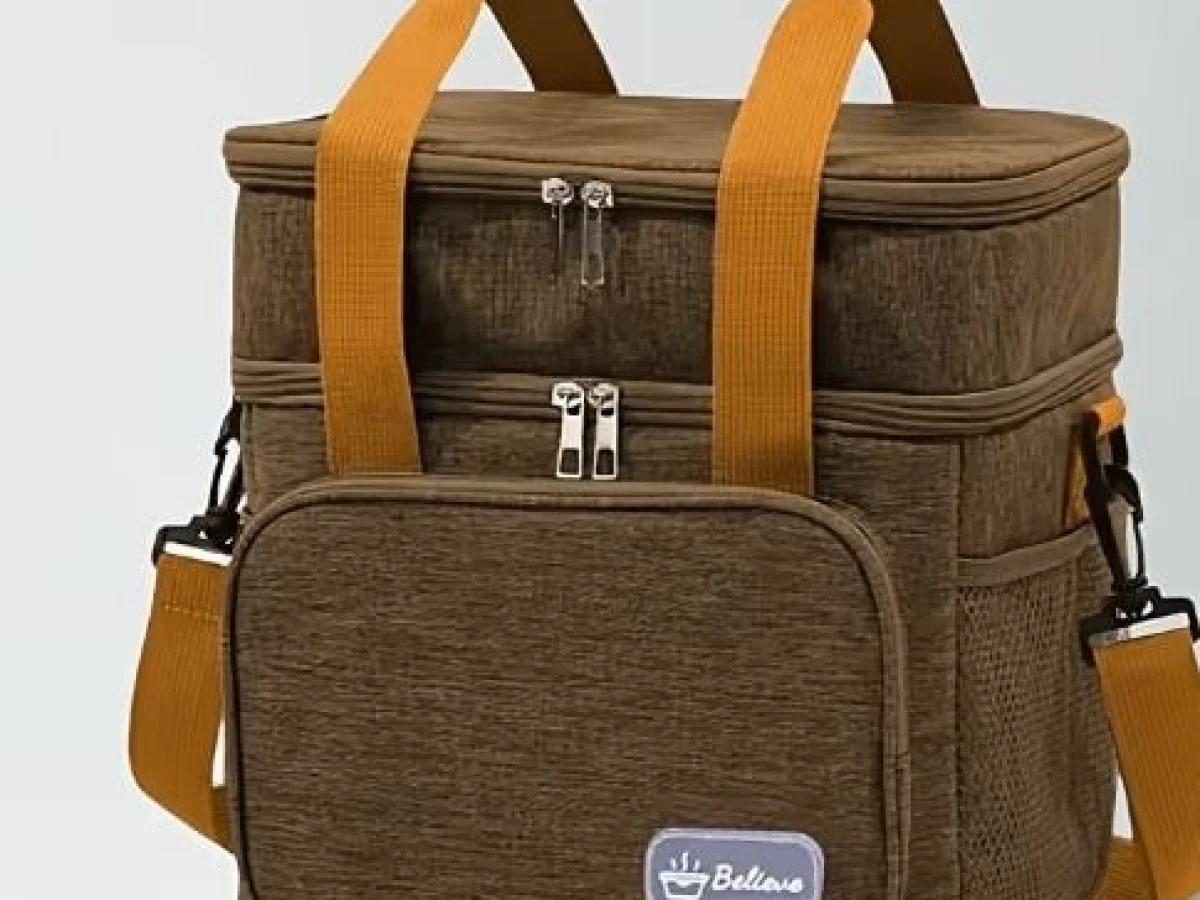 Insulated waterproof hot and cold lunch cooler picnic travel bag with strap