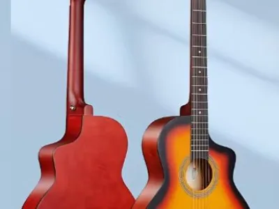 Sun Burst Acoustic Box Guitar