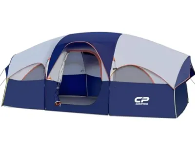 8-Person Camping Tent, Family Tent with Weather Resistance - Easy 10 Minute Setup