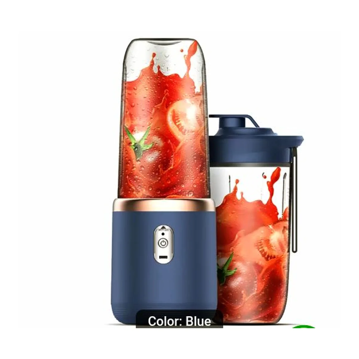 Portable 2-in-1 blender and juicer | 6 blades, USB rechargeable, dual cups, multi-function juice cup