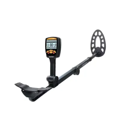 Foldable metal detector professional black and yellow LCD display backlit gold metal detector