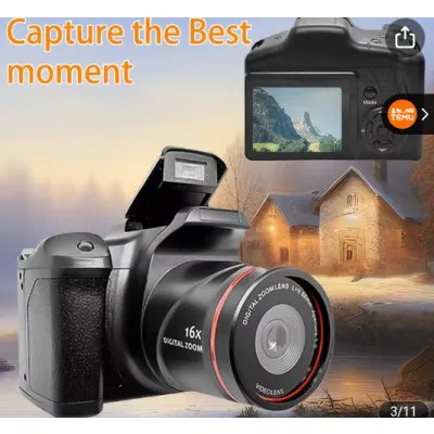 1080P High-Performance Handheld Camcorder, 16X Digital Zoom - Ultra HD