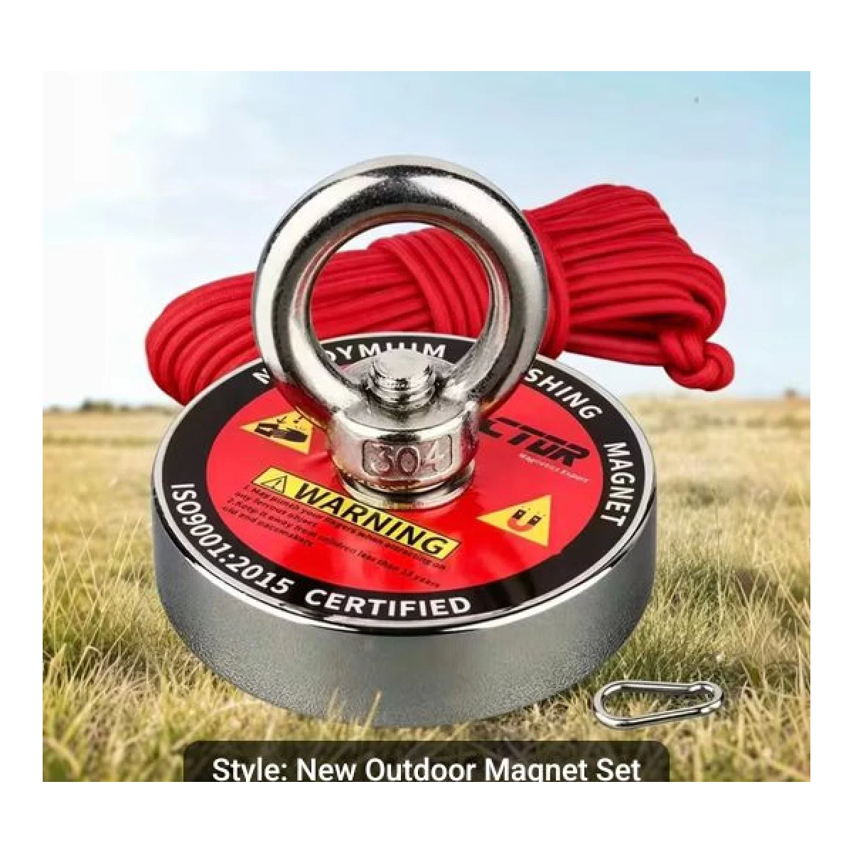 Heavy-Duty Magnetic Hook - 1000cm-393.7in - Special Rope Kit
