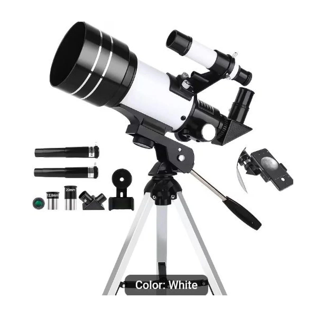 150X Telescope - 70Mm Aperture - with Tripod Phone Mount Eyepiece