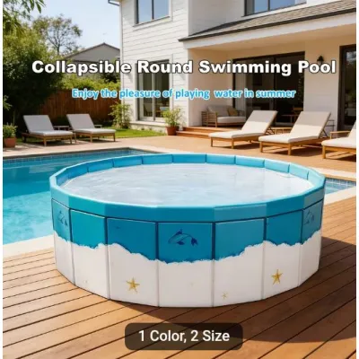 Large Outdoor Swimming Pool, Portable Foldable Water Play Pool, Home Round Swimming Pool