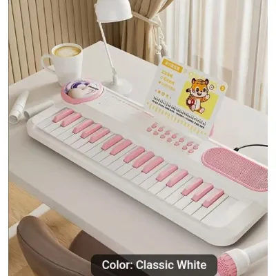 Portable 37-Key Electronic Keyboard for Kids