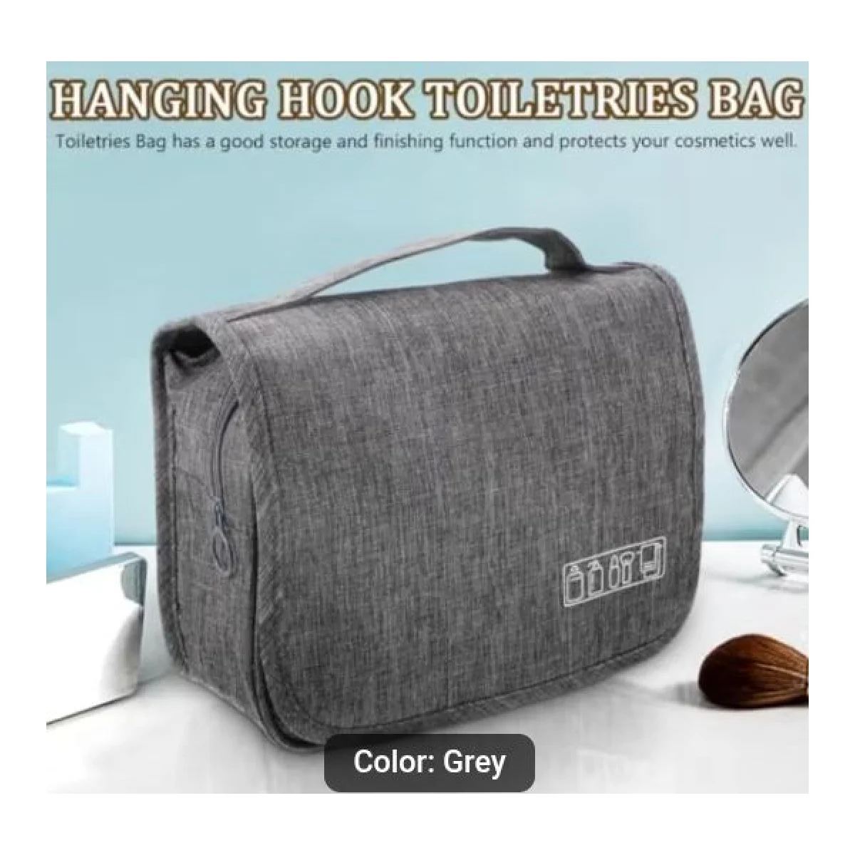 Travel Toiletry Bag Hanging Cosmetic Organizer for Women And Men Waterproof Makeup And Toiletry Bag