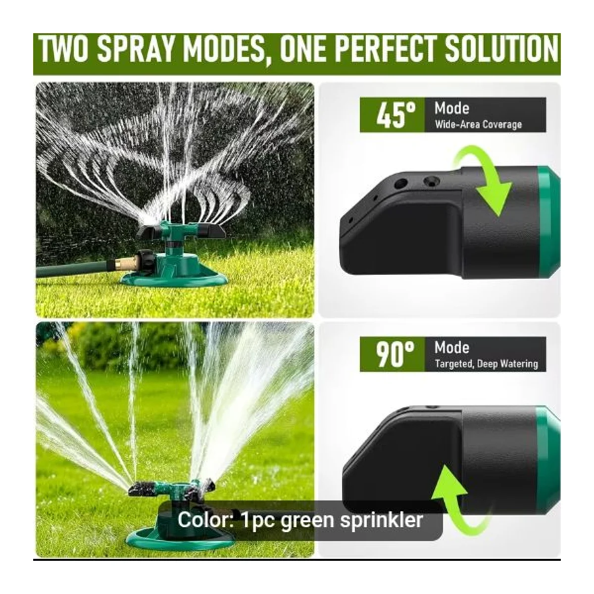 1pc 360° Rotating Lawn Sprinkler